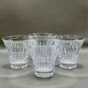Shannon Crystal by Godinger Knightsbridge Double Old Fashioned Glasses Set of 4